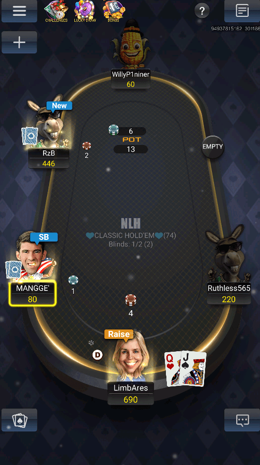 Hold'em gaming table PokerBros poker app / CC-Poker best clubs and tables